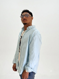 Iced Wash Shirt — Light Blue