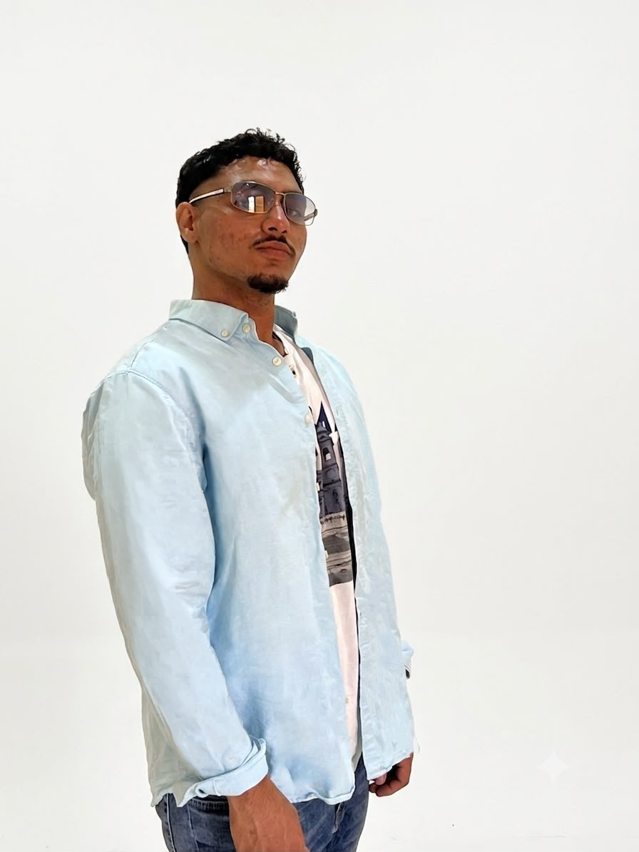 Iced Wash Shirt — Light Blue