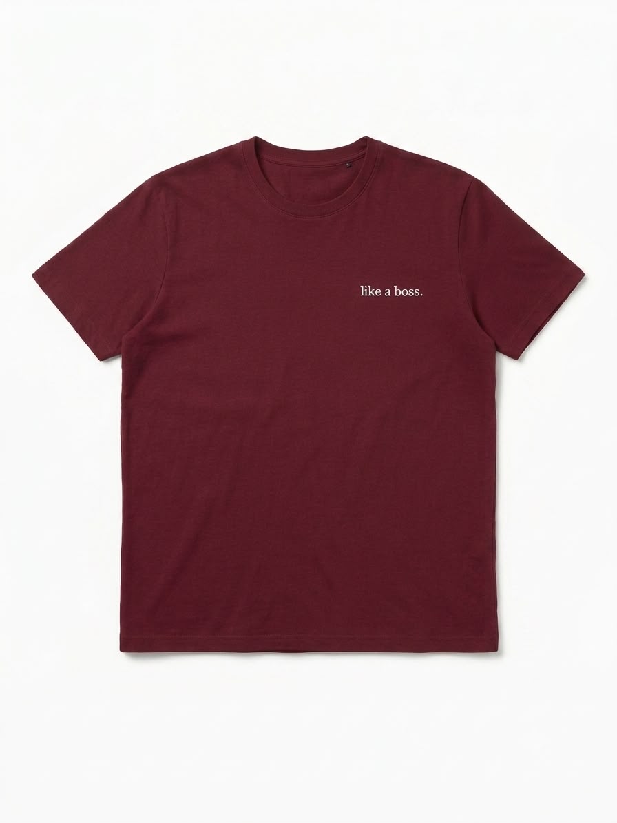 "Like a Boss" Tee — Burgundy