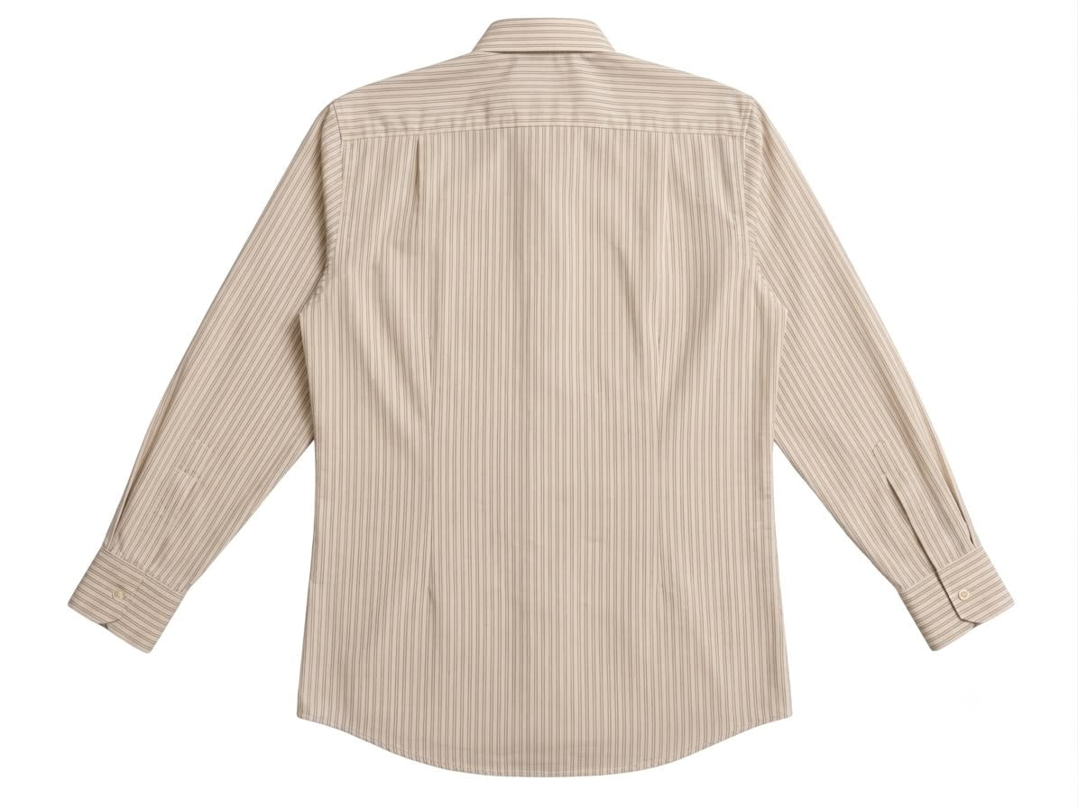 Damzon Linen-Feel Shirt — Beige