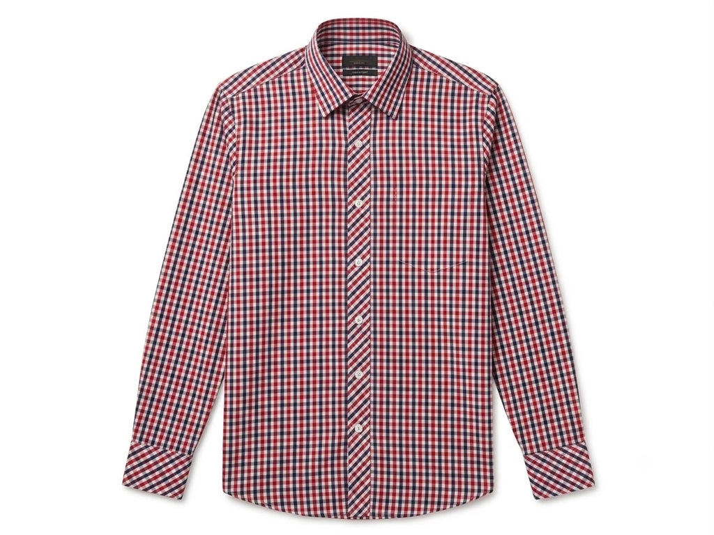 Damzon Check Shirt — Red & Blue