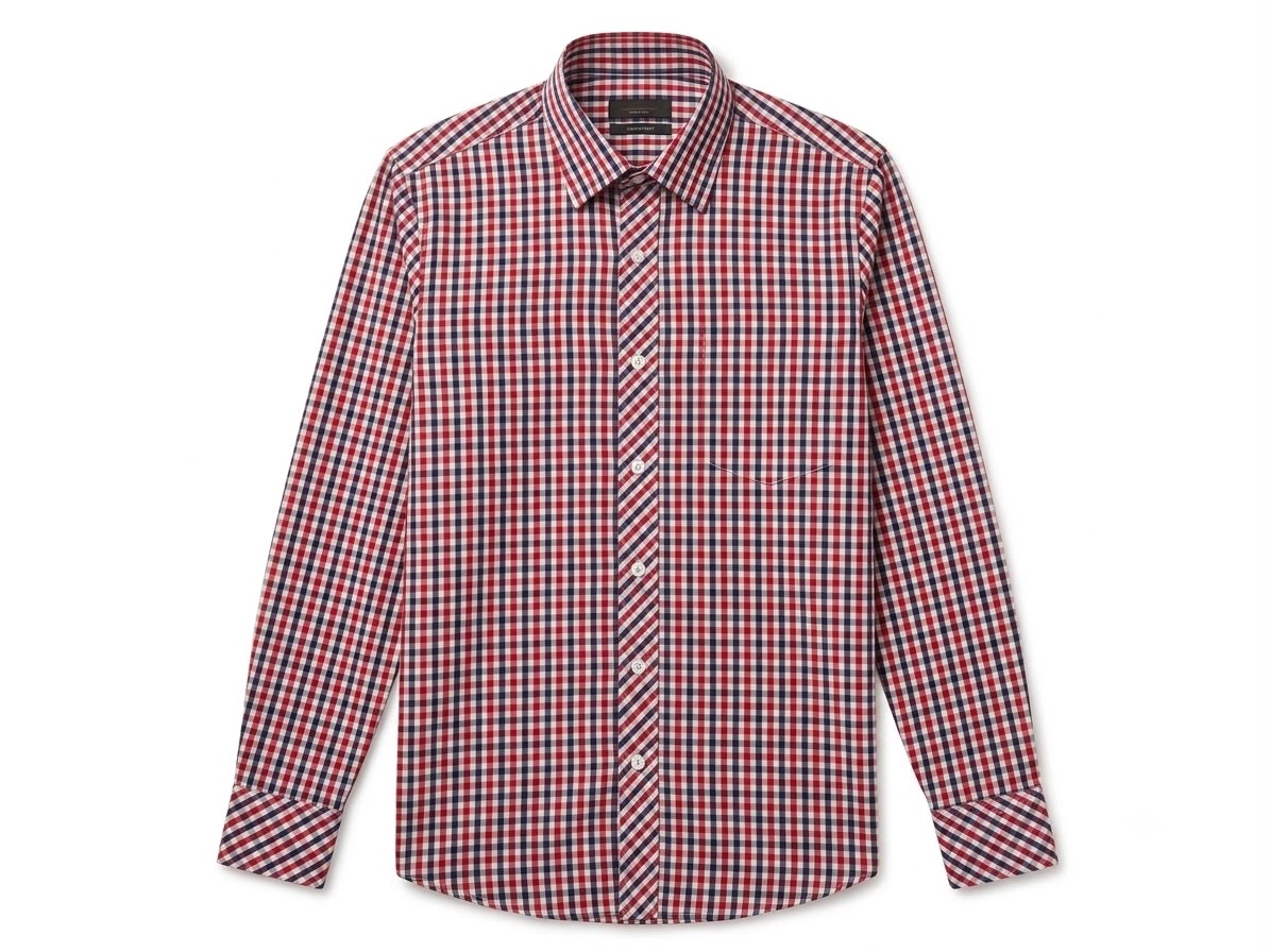 Damzon Check Shirt — Red & Blue