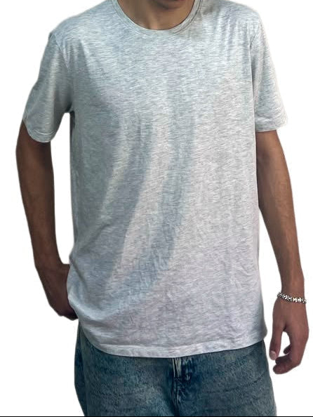 Damzon Basic Tee — Silver