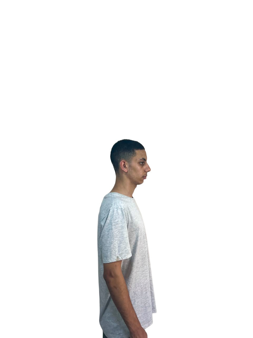 Damzon Basic Tee — Silver