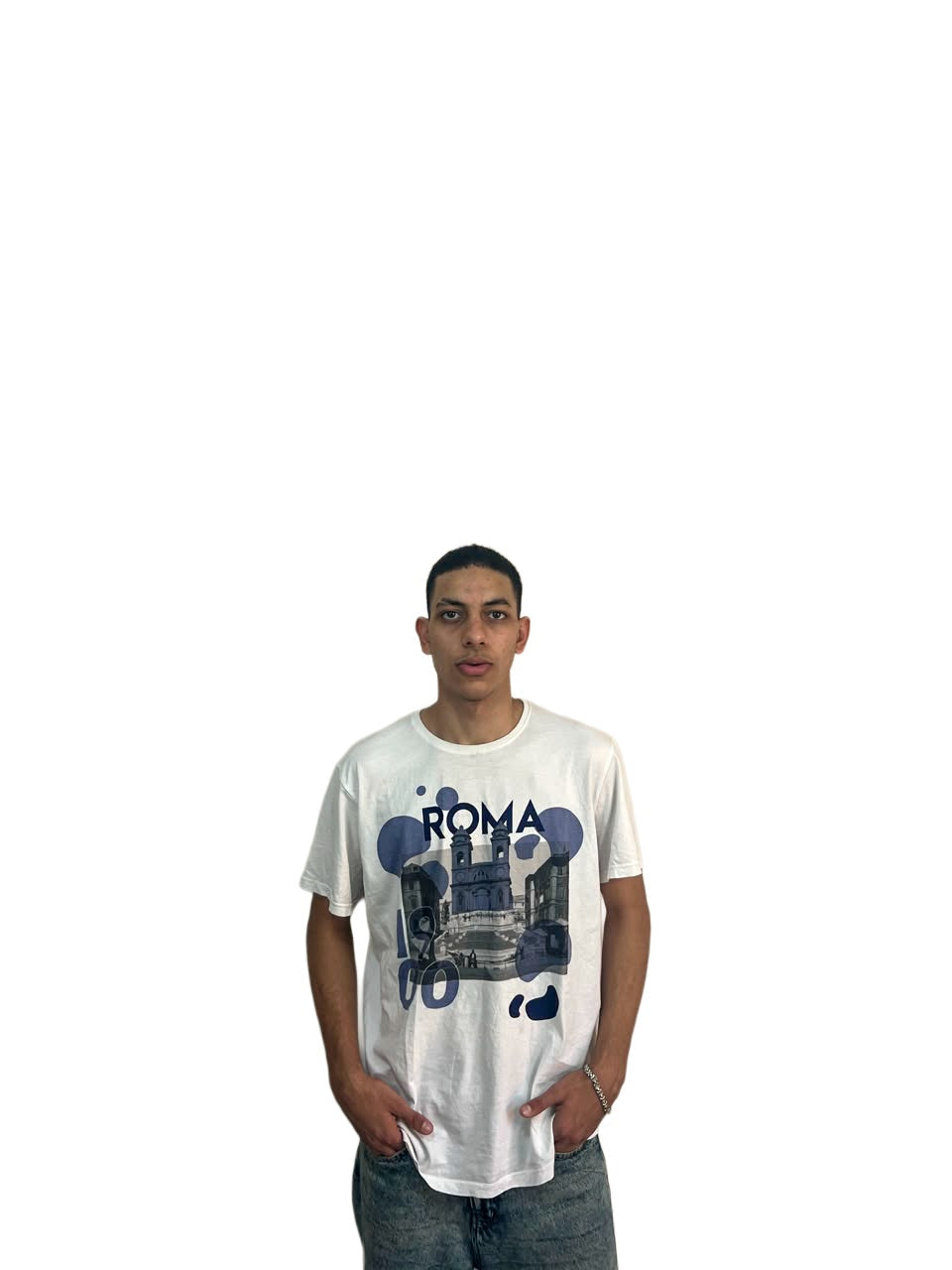 Roma Graphic Tee — White