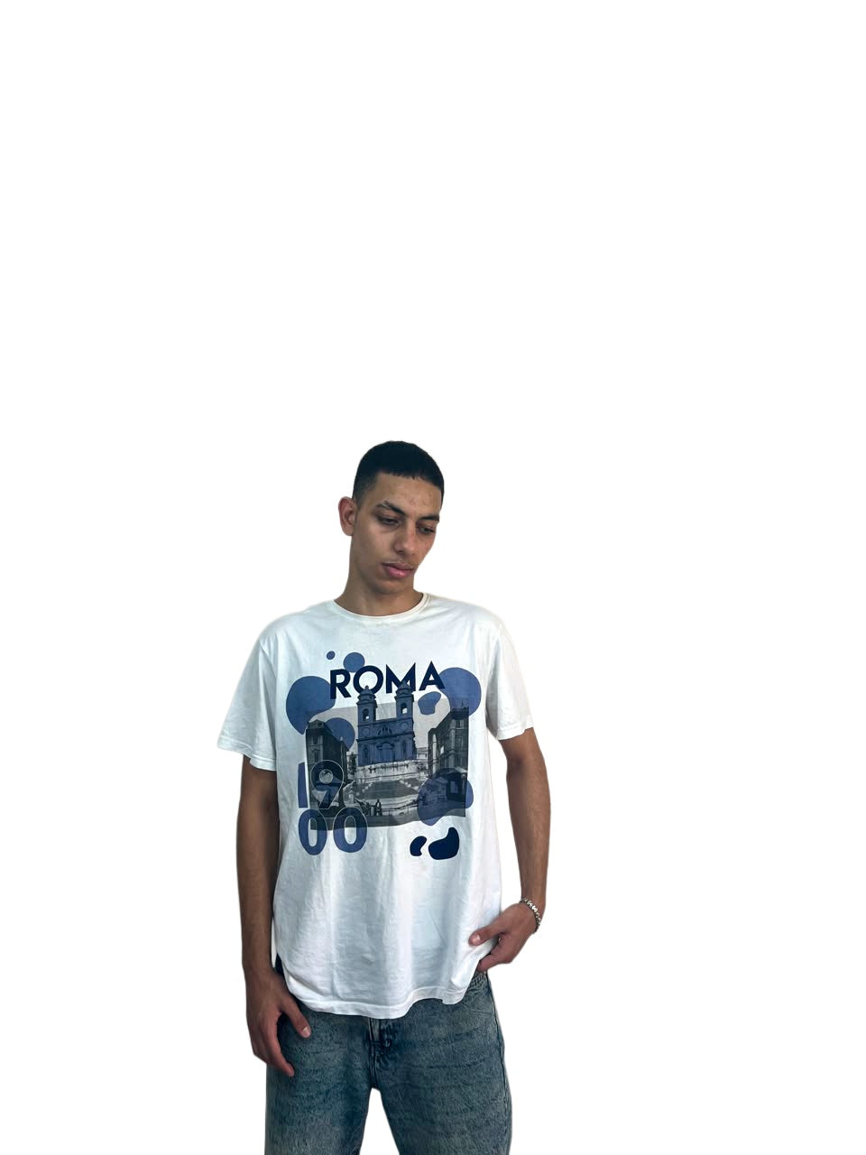 Roma Graphic Tee — White