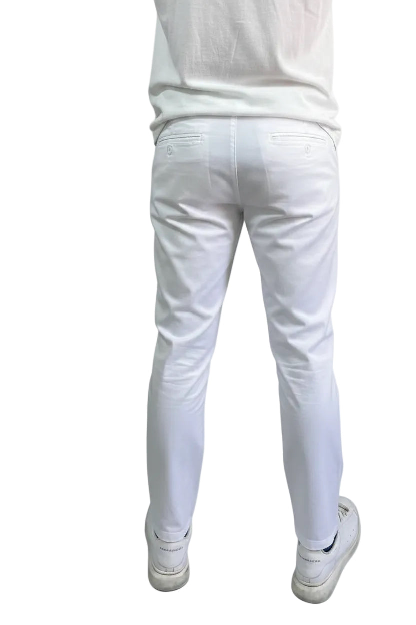 Gabardine Trousers — White