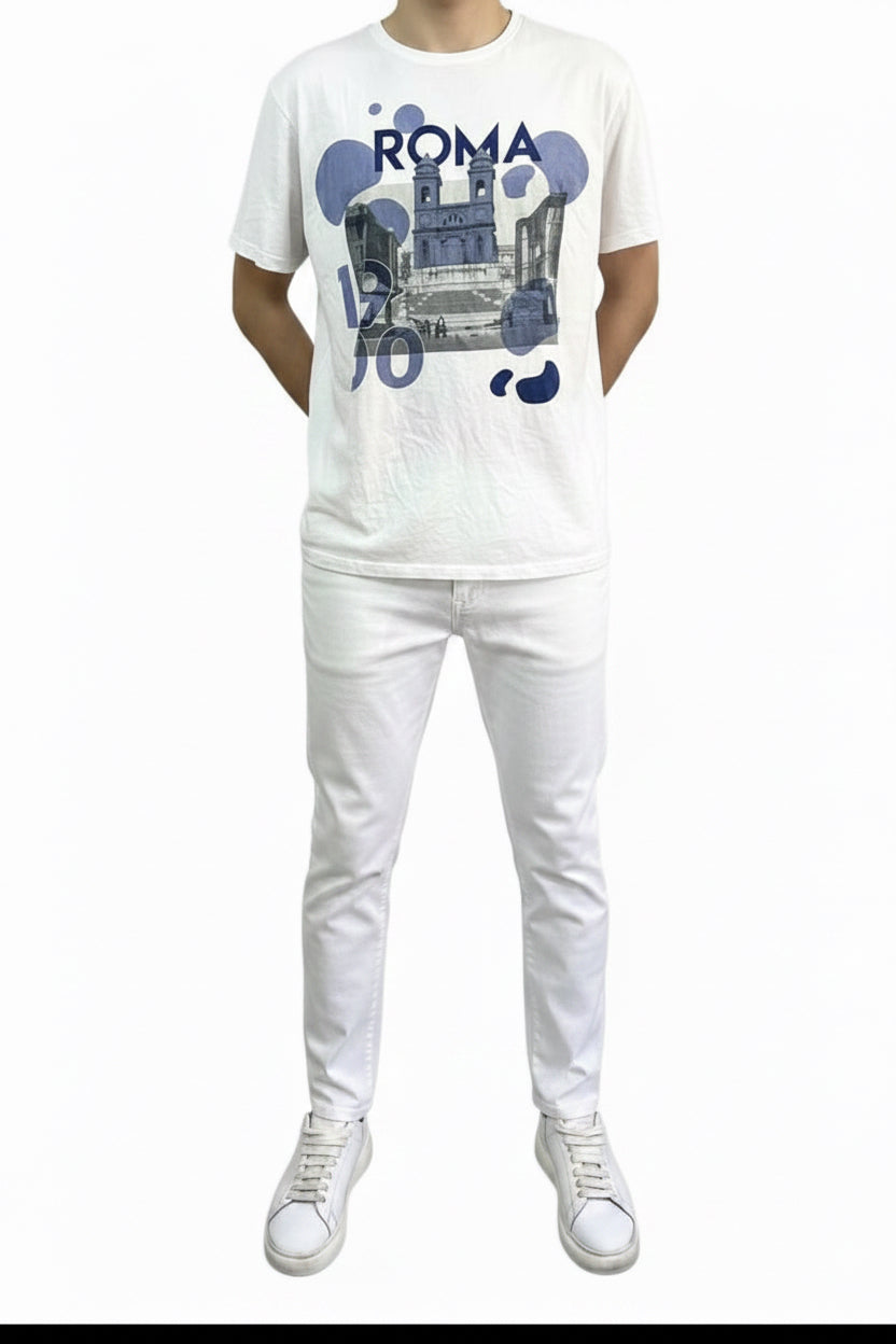 Gabardine Trousers — White